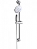 Zestawy prysznicowe - LAVEO NLI 01AD FINO Zestaw natryskowy na drążku Długość drążka: 700 mm Wymiar słuchawki: ? 125 mm Długość węża: 1500 mm Wykończenie: chrom - miniaturka - grafika 1