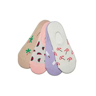 Urban Classics Skarpety unisex z recyklingu, Yarn Invisible Summer Socks 4-pak, skarpety do sneakersów z różnymi wzorami dla mężczyzn i kobiet, rozmiary 35-50, wielokolorowy, 35-38 EU - Skarpetki damskie - miniaturka - grafika 1