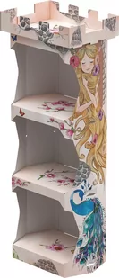 Monumi Lekki I Stabilny Regał Dla Dzieci Display Rakieta 61X142X30Cm 2Kg - Pojemniki na zabawki - miniaturka - grafika 1