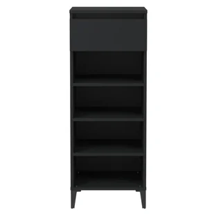 Lumarko Półka na buty, czarny, 40x36x105 cm - Szafki na buty - miniaturka - grafika 6