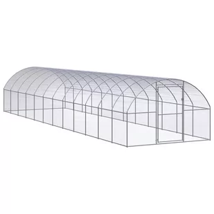 shumee shumee Klatka zewnętrzna dla kurcząt 3x12x2 m stal galwanizowana - Akcesoria do hodowli zwierząt - miniaturka - grafika 1