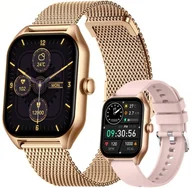 Smartwatch - Rubicon RNCF03-5 Różowe złoto + 2 Paski - miniaturka - grafika 1