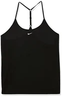 Kamizelki damskie - Nike Damska kamizelka W Nk One Df Elstka Std Tank Vest, czarny/biały, XS - miniaturka - grafika 1