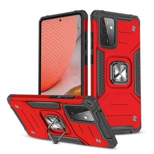 Wozinsky Ring Armor pancerne hybrydowe etui pokrowiec + magnetyczny uchwyt Samsung Galaxy A72 4G czerwony - Etui i futerały do telefonów - miniaturka - grafika 1