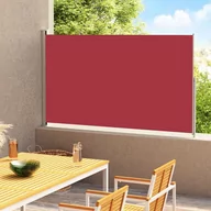 Markizy - vidaXL Zwijana markiza boczna na taras, 180x300 cm, czerwona vidaXL - miniaturka - grafika 1