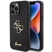 Etui i futerały do telefonów - Guess GUHCP15XHG4SGK iPhone 15 Pro Max 6.7" czarny/black hardcase Glitter Script Big 4G - miniaturka - grafika 1