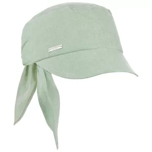 Czapka z Daszkiem Cotton Chambray by Seeberger, zielony, One Size - Czapki męskie - miniaturka - grafika 1