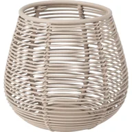 Świeczniki - Świecznik na tealighty, beżowy, ażurowy - miniaturka - grafika 1