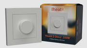 Systemy inteligentnych domów - Heatit Z-Dim2 ściemniacz obrotowy 250W Z-wave - miniaturka - grafika 1