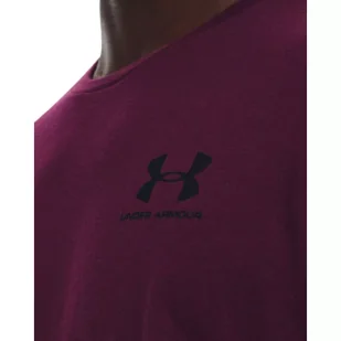 Koszulka męska Under Armour SPORTSTYLE LEFT CHEST SS - Koszulki sportowe męskie - miniaturka - grafika 3