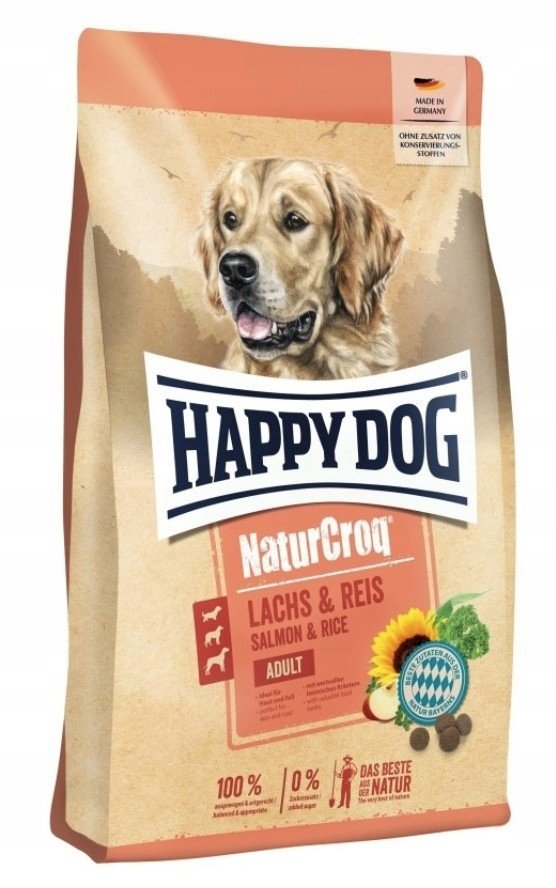 Happy Dog NaturCroq Sucha karma dla psa Łosoś & ryż, 11 kg