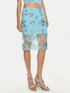 Spódnice - ROTATE Spódnica ołówkowa Dula 1125722963 Niebieski Slim Fit - miniaturka - grafika 1