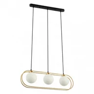 Lampy sufitowe - Italux Grosetta lampa wisząca 3-punktowa czarna/złota PND-53423-3-GD PND-53423-3-GD - miniaturka - grafika 1