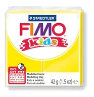 Akcesoria rzeźbiarskie - Staedtler Masa termoutwardzalna FIMO Kids 42g zółta AA018STD - miniaturka - grafika 1