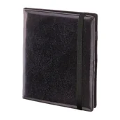 Notesy i bloczki - Adresownik czarny A4 z wymiennym wkładem zapięcie na gumkę 42B - miniaturka - grafika 1