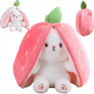 Maskotka pluszowa Królik z uszami - Truskawka 25cm - Maskotki i pluszaki - miniaturka - grafika 1