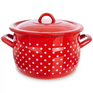 Orion Garnek emaliowany GROCHY 20cm pokrywa gaz indukcja 110278 - Garnki - miniaturka - grafika 1