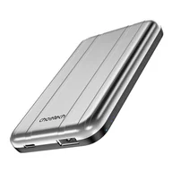 Powerbanki - Choetech B655 MagSafe USB-A / USB-C 5000mAh srebrny - miniaturka - grafika 1