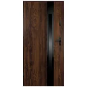 Drzwi zewnętrzne - Isoxa Drzwi zewnętrzne stalowe wejściowe Buena Shadow 68 orzechowe 80 lewe - miniaturka - grafika 1