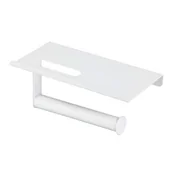 Stojaki i wieszaki na papier toaletowy - Wieszak na papier toaletowy SPARE 18 x 10 x 8 cm biały - miniaturka - grafika 1