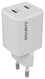 Canyon CU35CC GaN 35W 2xPD EU Biała - Ładowarki do telefonów - miniaturka - grafika 1