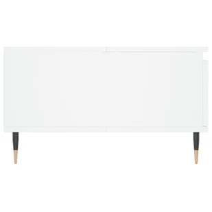 Stolik kawowy, biały, 90x60x35 cm, materiał drewnopochodny Lumarko! - Ławy i stoliki kawowe - miniaturka - grafika 6