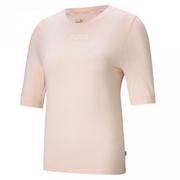 Koszulki i topy damskie - Koszulka damska Puma Modern Basics Tee Cloud różowa 585929 27 - miniaturka - grafika 1