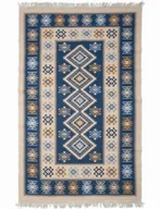 Dywany - MULTI-DECOR Dywan Kilim niebieski 120 x 180 cm - miniaturka - grafika 1