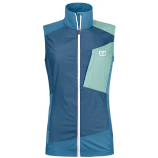 Kamizelka damska Ortovox Windbreaker Vest W Rozmiar: S / Kolor: niebieski - Kurtki i kamizelki sportowe damskie - miniaturka - grafika 1