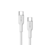 Kable USB - Reinston USB-C do USB-C SOFT 65W 1,5m Biały - miniaturka - grafika 1