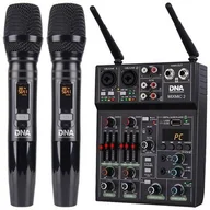 Mikrofony estradowe - DNA MIXMIC 2 mikser audio USB Bluetooth + mikrofony bezprzewodowe zestaw - miniaturka - grafika 1