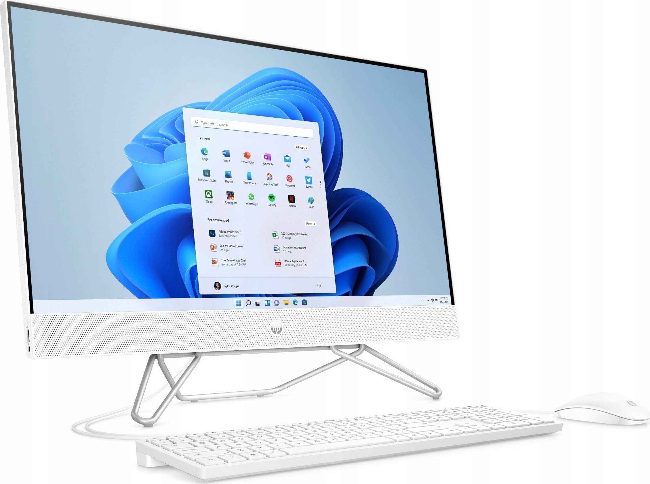 Komputer HP All-In-One 27-cb1001na AMD Ryzen 7 5800U, 16 GB, 512 GB SSD Windows 11 Pro