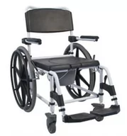 Akcesoria dla osób starszych i niepełnosprawnych - Wózek inwalidzki łazienkowy, prysznicowy, toaletowy, na dużych kołach Mobilex (55 cm) - miniaturka - grafika 1