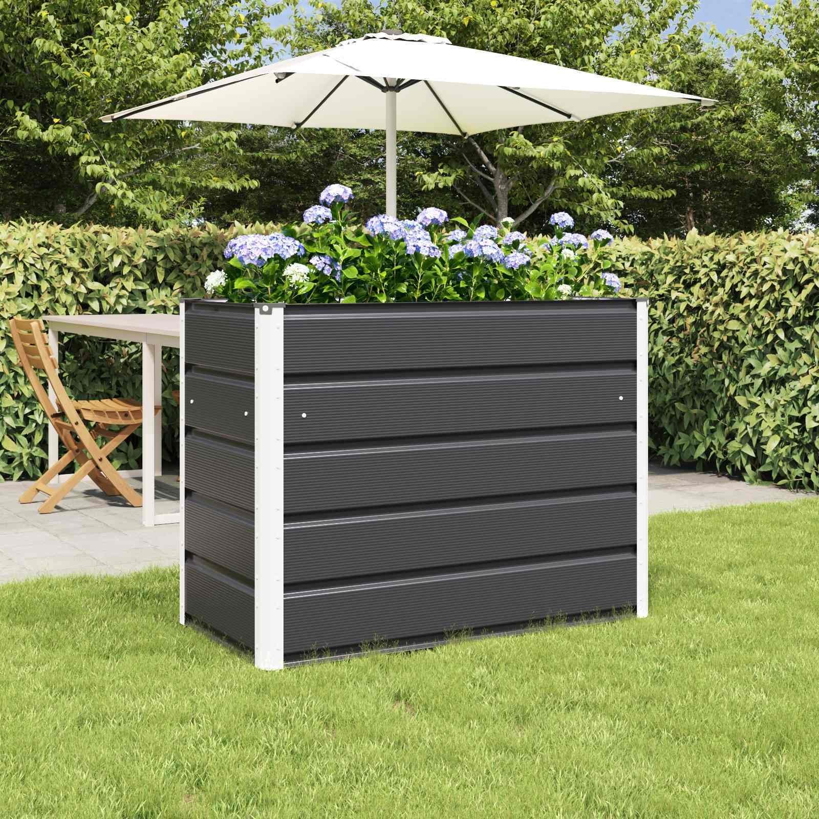 vidaXL Donica Antracyt 480 x 50 x 45 cm Stal Galwanizowana