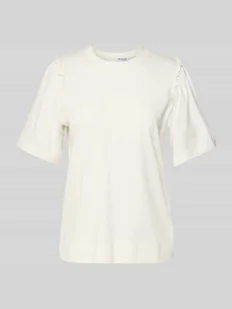 T-shirt z marszczeniami model ‘PENELOPE’ - Koszulki i topy damskie - miniaturka - grafika 1