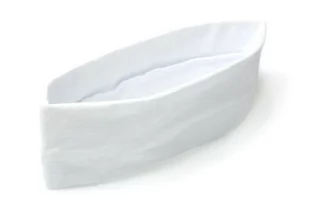 Materiałowa opaska do włosów, Biały - Ozdoby do włosów - miniaturka - grafika 1