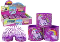 Zabawki zręcznościowe - Kultowa Sprężyna Fioletowa Jednorożec Relaksacyjna 6CM - miniaturka - grafika 1