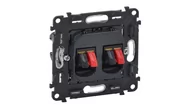 Gniazdka elektryczne - Legrand Gniazdo podwójne głośnikowe mechanizm VALENA ALLURE 753078 - miniaturka - grafika 1
