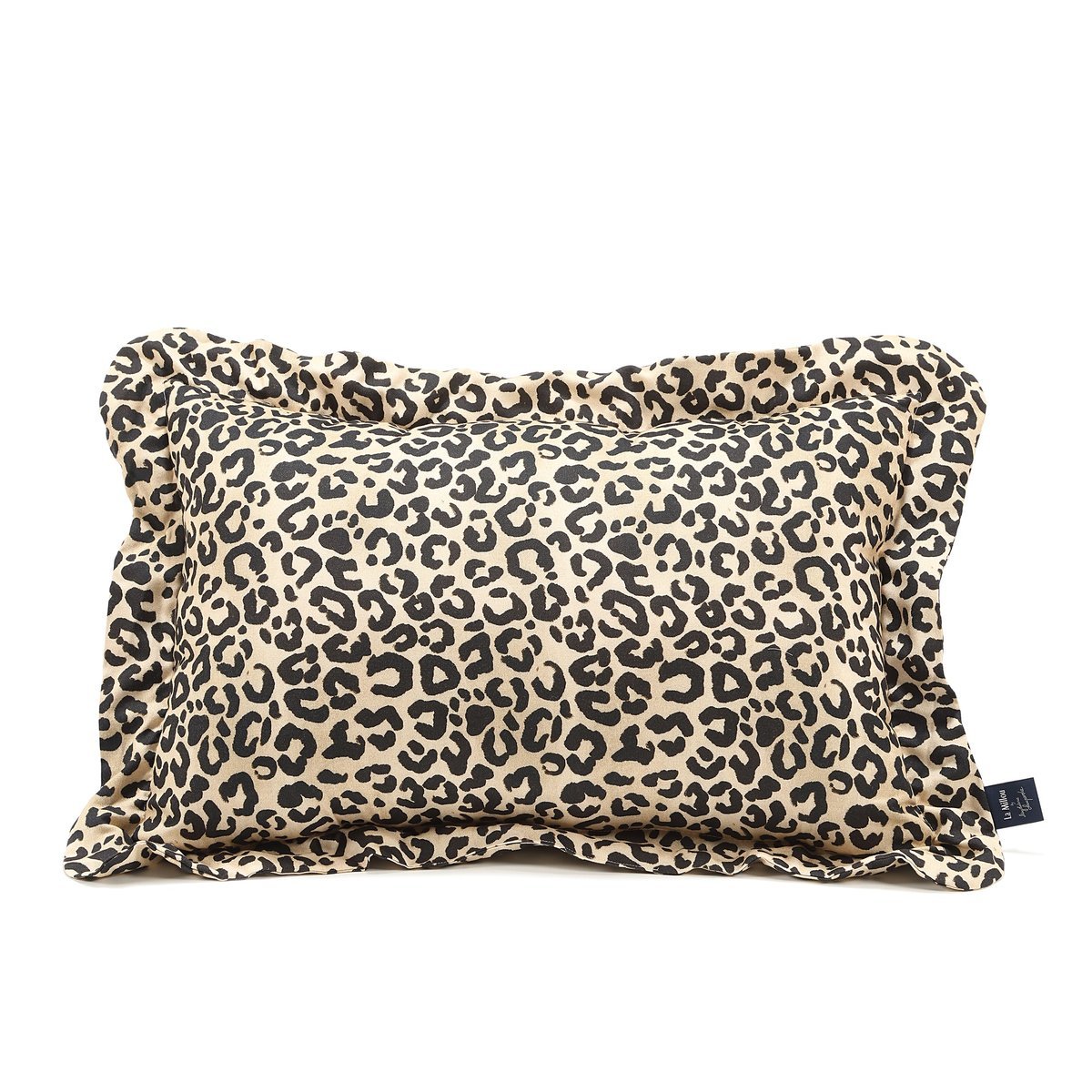 La Millou - Poduszka do spania Bamboo LEOPARD CREAM by Magdalena Lamparska