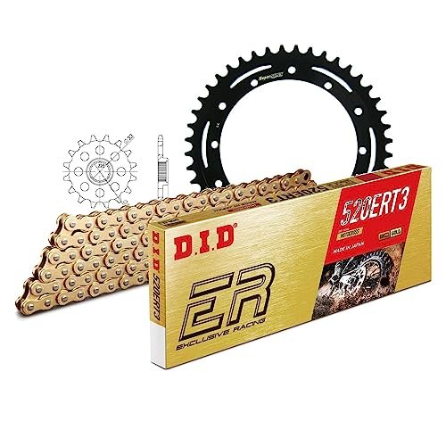 Zestaw łańcuchów DID stal 520ERT2 / 106 zapięcie na klips do Yamaha TTR TT-R 250 ccm rok prod. 1993-2007