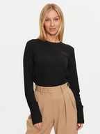 Swetry damskie - Guess Jeans Sweter W4BR83 Z3HO2 Czarny Regular Fit - miniaturka - grafika 1