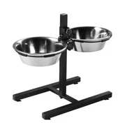 Miski dla psów - AniOne Stojak na dwie miski ze stali szlachetnej 2 x 2200 ml - miniaturka - grafika 1