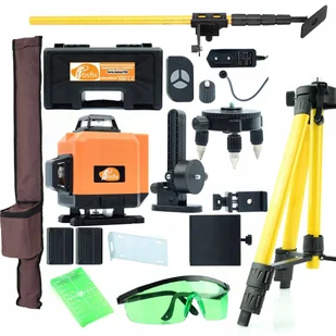 Poziomica laserowa Rosfix Orange Tiger 12 linii ROT12L w walizce z zestawem + Statyw 43-120cm do poziomicy laserowej + okulary zabezpieczające do la.. - Poziomice laserowe Poziomica laserowa Rosfix Orange Tiger 12 linii ROT12L w walizce z zestawem + Statyw 43-120cm do poziomicy laserowej + okulary zabezpieczające do la.. - Poziomice laserowe - miniaturka - grafika 1