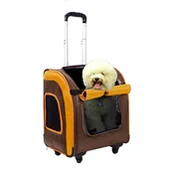 Sprzęt podróżny i transportery dla psów - Ibiyaya Transporter 3in1 Liso brown FC1705-BR - miniaturka - grafika 1