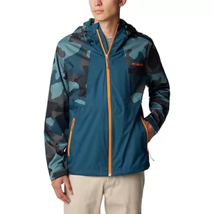 Columbia Męska kurtka przeciwdeszczowa Inner Limits II Night Wave, metalowy nadruk kamuflażowy, XL, Nocna fala, metalowy nadruk moro, XL - Kurtki męskie - miniaturka - grafika 1