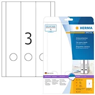 Etykiety do drukarek - Herma Ordneretiketten A4 wei 59x297 mm Papier opak 75 St. - 5159 - miniaturka - grafika 1