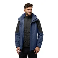 Kurtki męskie - Męska kurtka 3w1 Jack Wolfskin ROMBERG 3IN1 JKT M midnight sky - M - miniaturka - grafika 1