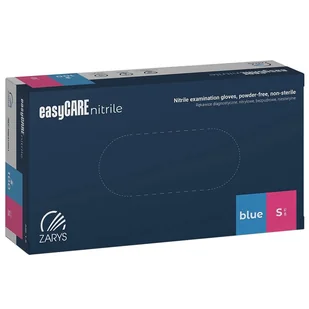 EasyCare Nitrile, rękawice nitrylowe, niejałowe, bezpudrowe, rozmiar S, 100 sztuk - Rękawiczki jednorazowe - miniaturka - grafika 1