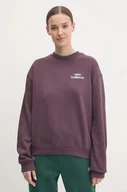 Bluzy damskie - New Balance bluza damska kolor fioletowy z nadrukiem WT43559PLN - miniaturka - grafika 1