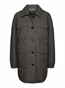 VERO MODA Kurtka damska, ciemnoszary melanż, M - Kurtki damskie - miniaturka - grafika 1